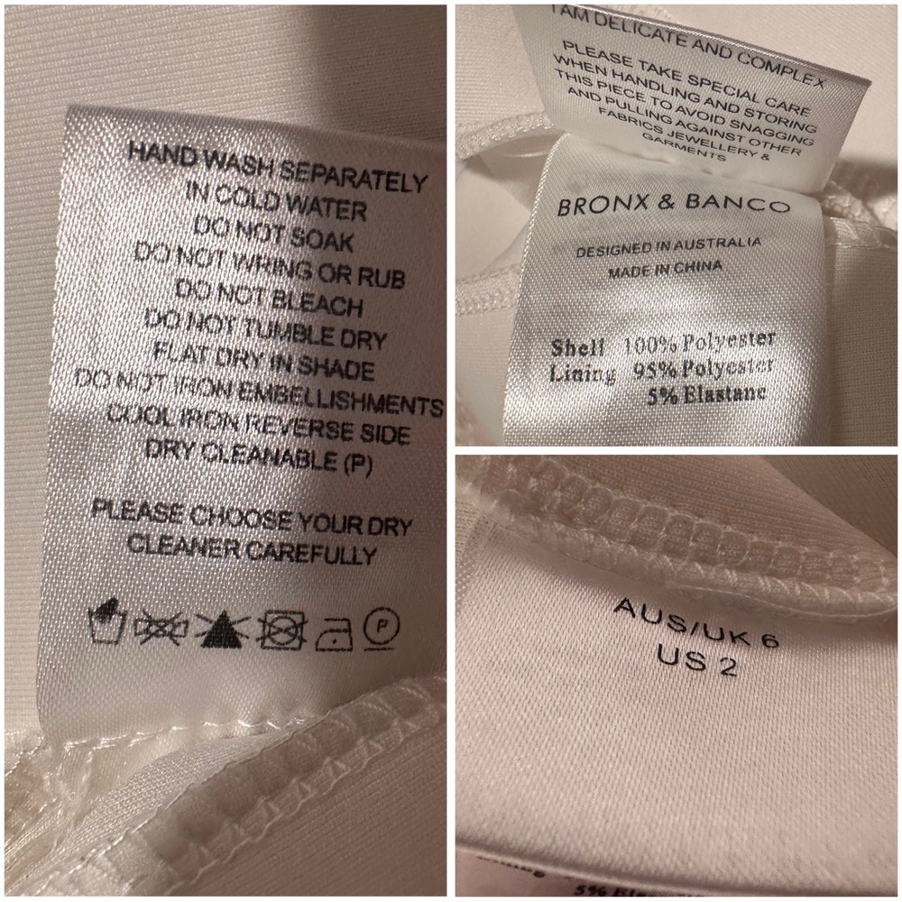 BRONX & BANCO White/Ivory Montreal Mini Off Shoulder Cut Out Back Bridal US 2 - Picture 12 of 16